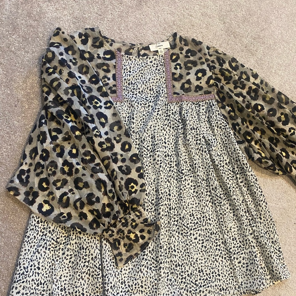 Entro Boutique Blouse - Multi colored animal prints - S